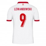 Nogometni Dresovi Poljska Lewandowski 9 Domaći Euro 2024 Kratkih Rukava